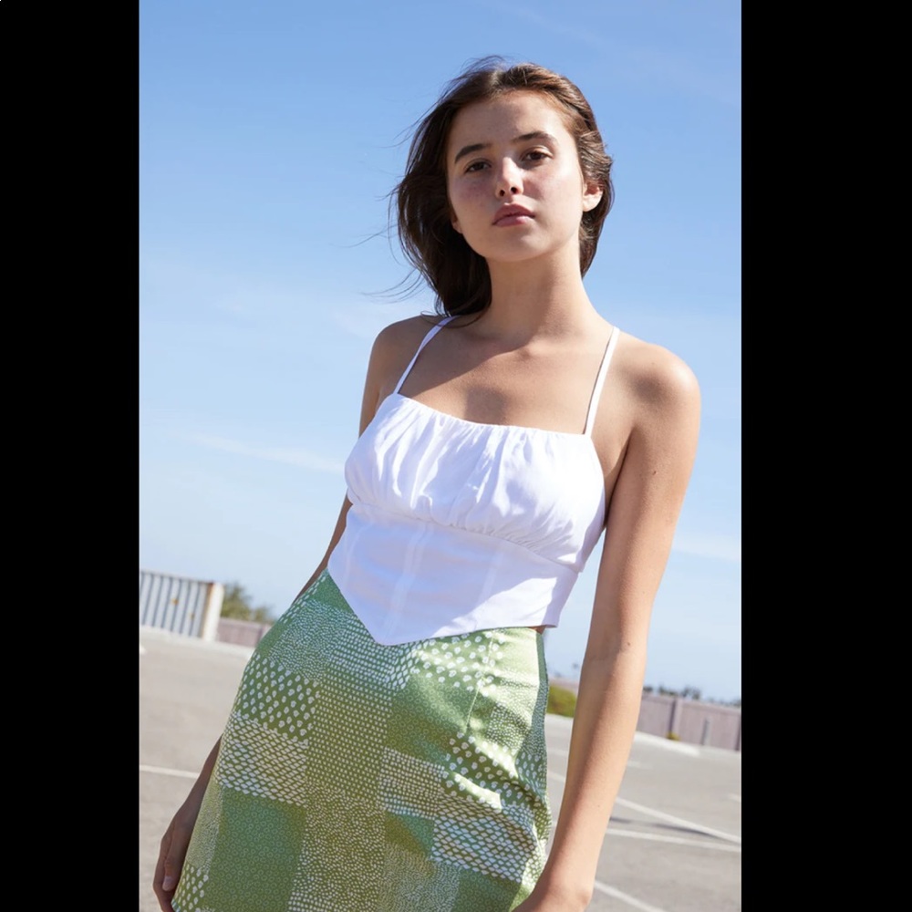 Pacsun Kendall and Kylie white tie back top